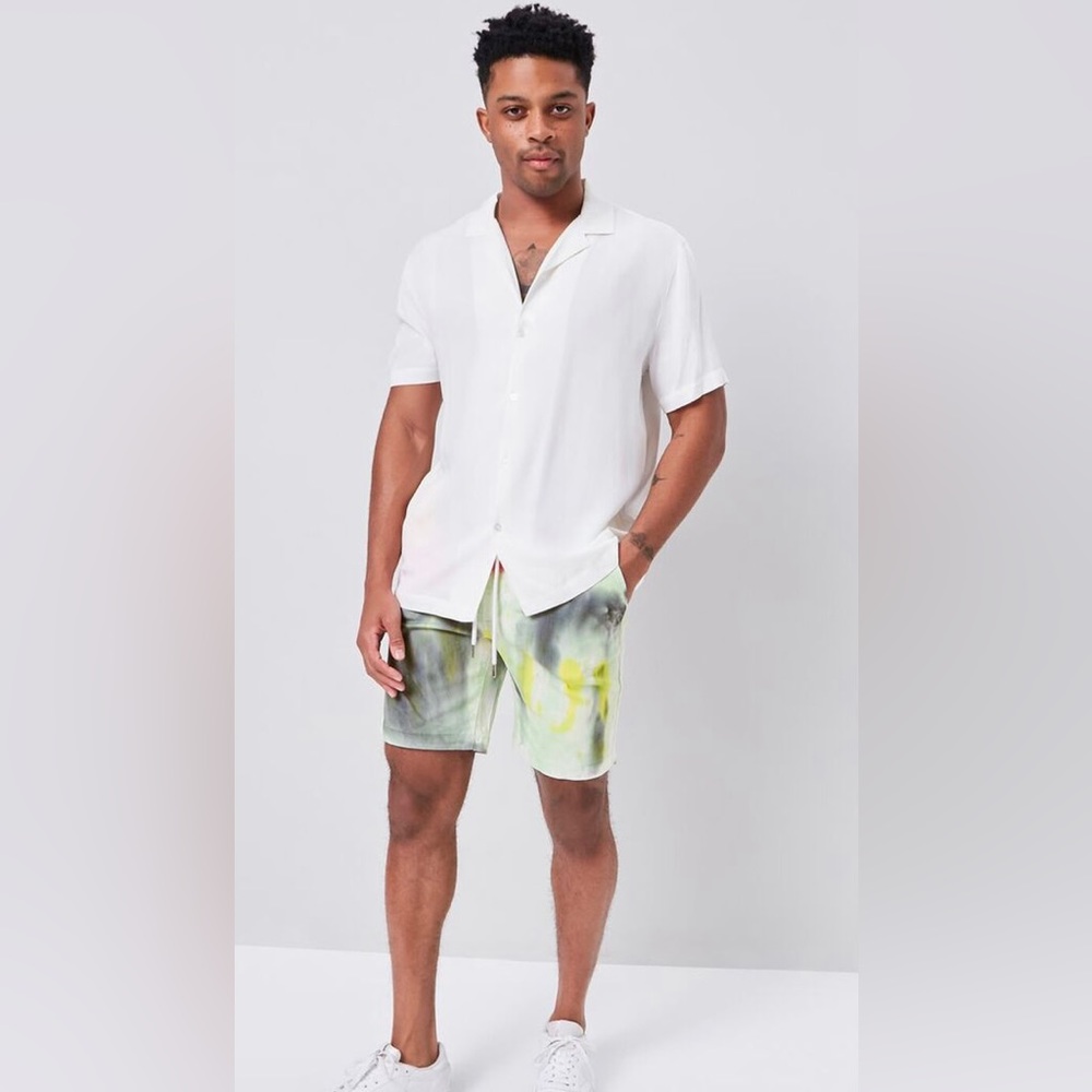 FOREVER 21 Tie Dye Drawstring Shorts